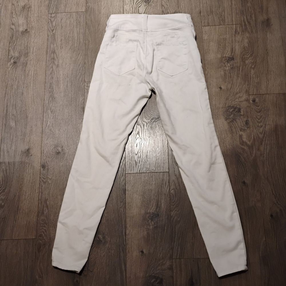 Women's White Skinny Pants - Picture 2 of 3
